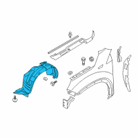 OEM 2013 Kia Sorento Guard Assembly-Front Wheel Diagram - 868201U000