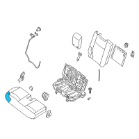 OEM 2018 Infiniti QX60 Pad Assy-Cushion, 3RD Seat Diagram - 89311-9NA0A