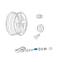 OEM 2009 Pontiac Solstice Valve Assembly Valve Diagram - 15853316