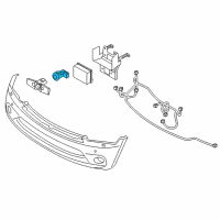 OEM 2019 Infiniti QX80 Distance Sensor Assembly Diagram - 28438-1A61C