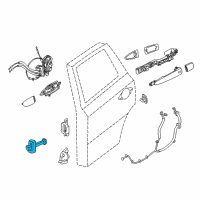 OEM 2019 Nissan Pathfinder Check Link Assembly-Rear Door, RH Diagram - 82430-3JA0A