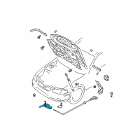 OEM 2001 Nissan Maxima Male Assy-Hood Lock Diagram - 65601-2Y90A