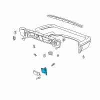 OEM 2003 Dodge Durango Bracket-FASCIA Diagram - 55076644