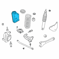 OEM 2021 Ford F-250 Super Duty Upper Bracket Diagram - HC3Z-5A306-A