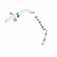 OEM 2008 Dodge Dakota RETAINER-STABILIZER Bar BUSHING Diagram - 52013696AB