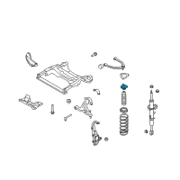 OEM 2015 Nissan 370Z Strut Mounting Insulator Assembly Diagram - 54320-1EA0B