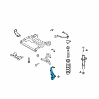 OEM 2020 Nissan 370Z Spindle - KNUCKLE, LH Diagram - 40015-4GA0A