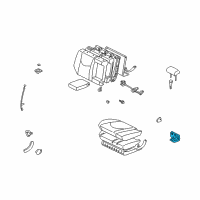 OEM 2002 Lexus RX300 Cup Holder Assembly Diagram - 66990-48010-C0