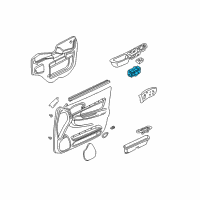 OEM Chevrolet Monte Carlo Switch Asm, Dr Lock <Use 1C5L 8500A> Diagram - 19244679