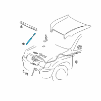 OEM Toyota Sequoia Support Cylinder Diagram - 53440-0C012