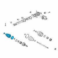 OEM 2013 GMC Acadia Outer Boot Diagram - 22855573