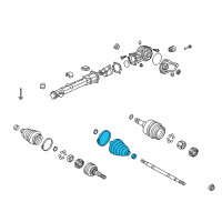 OEM 2013 GMC Acadia Inner Boot Diagram - 22855571
