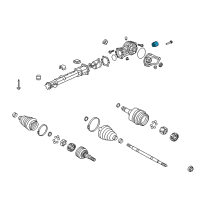 OEM 2007 Saturn Outlook Carrier Assembly Rear Bushing Diagram - 15119449