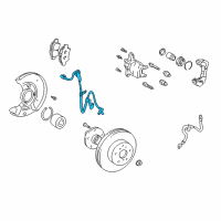 OEM 2009 Scion tC Front Speed Sensor Diagram - 89542-20170