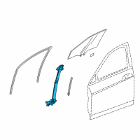 OEM 2015 Honda Accord Regulator Assembly, Right Front Door (Power) Diagram - 72210-T3L-A11