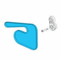 OEM 2019 Chevrolet Camaro Serpentine Belt Diagram - 12664598