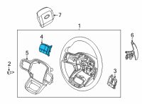 OEM Ford F-150 SWITCH ASY - CONTROL Diagram - ML3Z-9C888-BB