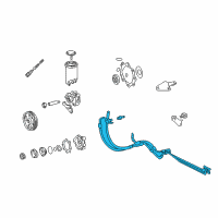 OEM Toyota Tundra Hose & Tube Assembly Diagram - 44410-0C011