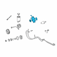 OEM Lexus Gasket Kit, Power Steering Pump Diagram - 04446-06040