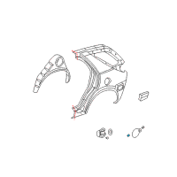 OEM Buick Spr-Fuel Filler Door Diagram - 16622792