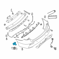 OEM 2017 Infiniti QX60 Distance Sensor Assembly Diagram - 28438-9NF0B