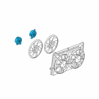 OEM Chevrolet Silverado 1500 Fan Motor Diagram - 20903475
