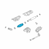 OEM 2007 Kia Rondo Catalytic Converter Assembly Diagram - 2895025560