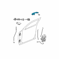 OEM 2008 Chrysler 300 Handle-Exterior Door Diagram - WC81TZZAH