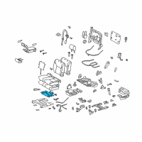 OEM 2019 Lexus LX570 Heater Assembly, Seat Diagram - 87510-60500