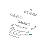 OEM 2003 Ford Mustang Reflector Diagram - XR3Z-15A448-AA