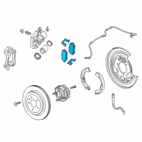 OEM 2016 Cadillac ATS Rear Pads Diagram - 84252357