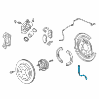 OEM 2017 Cadillac CTS Brake Hose Diagram - 84238005