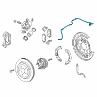 OEM 2017 Cadillac CTS Rear Speed Sensor Diagram - 22941967