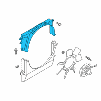 OEM 2020 Ford Ranger Upper Shroud Diagram - KB3Z-8146-A