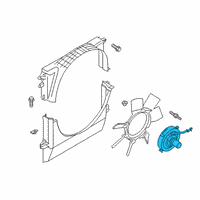 OEM Ford Ranger Fan Clutch Diagram - KB3Z-8A616-B