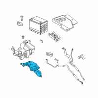 OEM 2008 Saturn Aura Bracket Asm-Battery Tray Diagram - 25848913