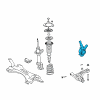 OEM Toyota Echo Knuckle Diagram - 43211-52020