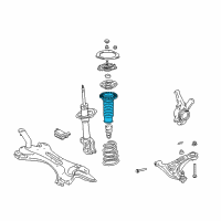 OEM Toyota Echo Spring Insulator Diagram - 48157-52010