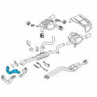 OEM 2011 BMW 335i xDrive Catalytic Converter Diagram - 18-30-7-587-610