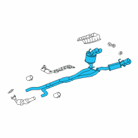 OEM 2013 Chevrolet Camaro Muffler & Pipe Diagram - 23259291