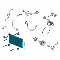 OEM Acura Condenser Assembly Diagram - 80100-TL2-A01