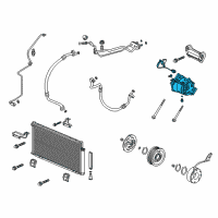 OEM 2009 Acura TSX Compressor Diagram - 38810-RL5-A02