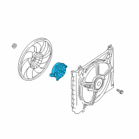 OEM Nissan Versa Note Motor Assy-Radiator Cooling Diagram - 21487-1KA0E