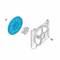 OEM 2015 Nissan Versa Note Shroud-Motor Fan Diagram - 21481-1HS3A