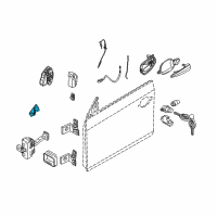 OEM 2006 BMW M6 Inside Left Door Handle Diagram - 51-41-7-899-609