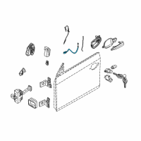 OEM 2007 BMW M6 Bowden Cable, Door Opener Diagram - 51-21-4-335-467