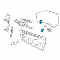 OEM 1996 Oldsmobile Achieva Sash-Front/Rear Side Door Window *Natural Diagram - 22541970