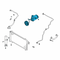 OEM Nissan 350Z Compressor - Cooler Diagram - 92600-CD10B