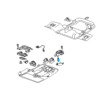 OEM 2016 Chevrolet Spark Map Lamp Bulb Diagram - 13503363