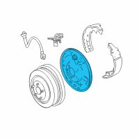 OEM 2009 Dodge Dakota Plate-Backing Diagram - 68003576AA